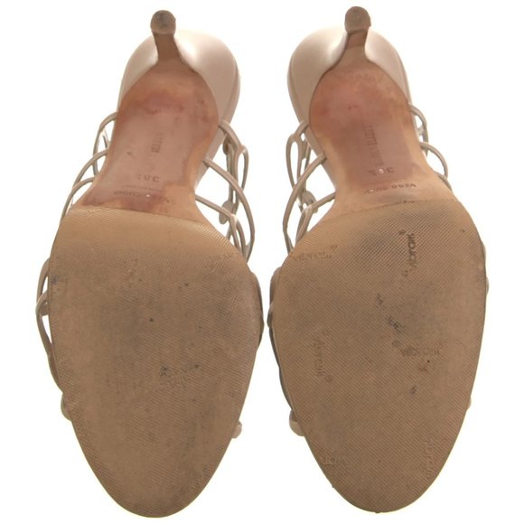 MANOLO BLAHNIK Leather Slingback Sandals - Picture 5 of 5